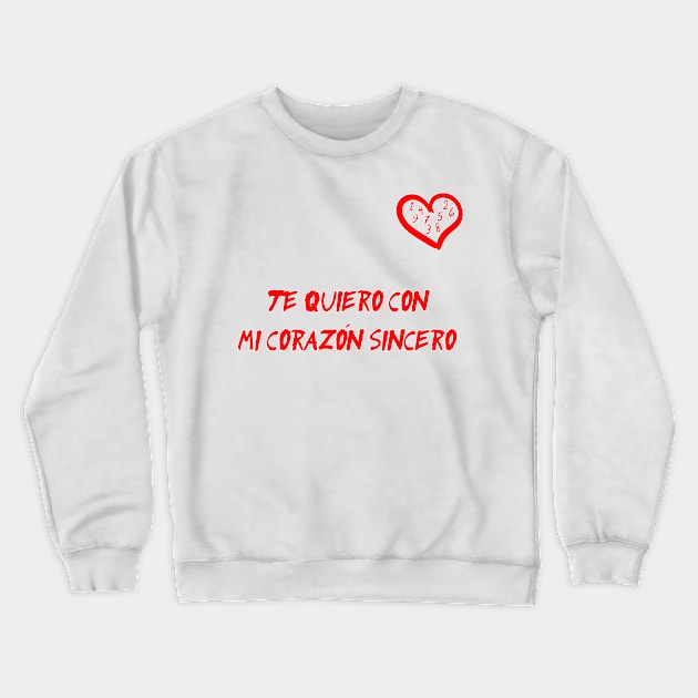 Corazon sincero Crewneck Sweatshirt by EagleFlyFree